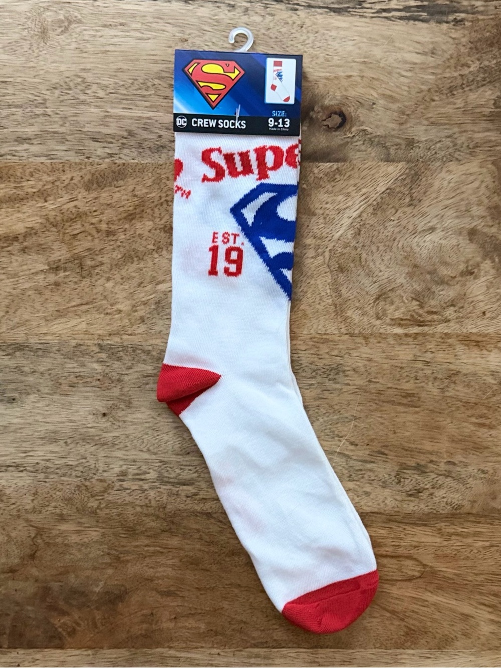 5/$20 NEW Superman Adult Socks